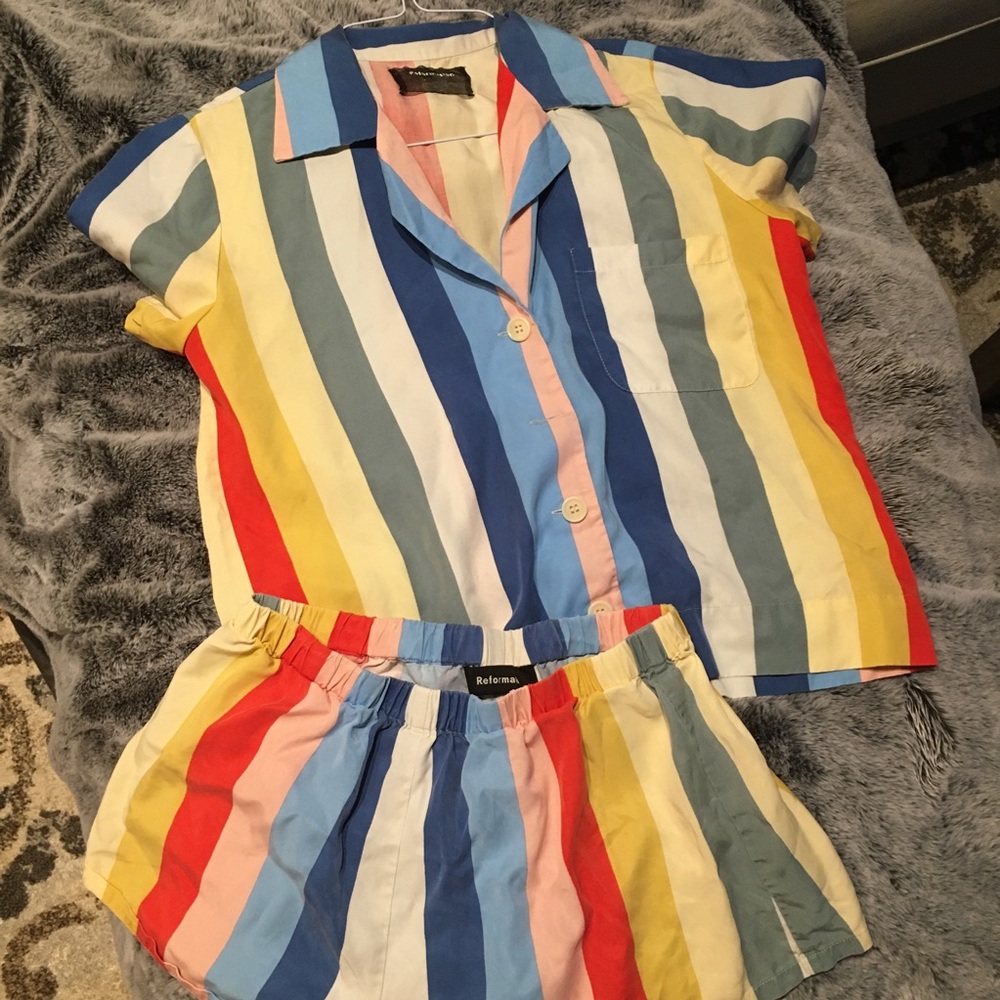Reformation Rainbow 🌈 Summer Top & Bottom
